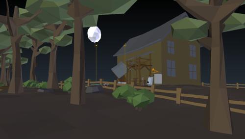 Abandoned Place Low Poly Scene preview image